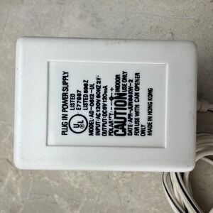 Power Supply AD-0612-UL DC6V 120mA Plug-In Transformer Charger‎